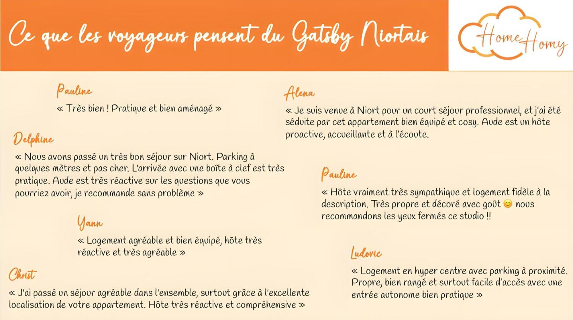 Le Gatsby Niortais - Home Homy Zewnętrze zdjęcie